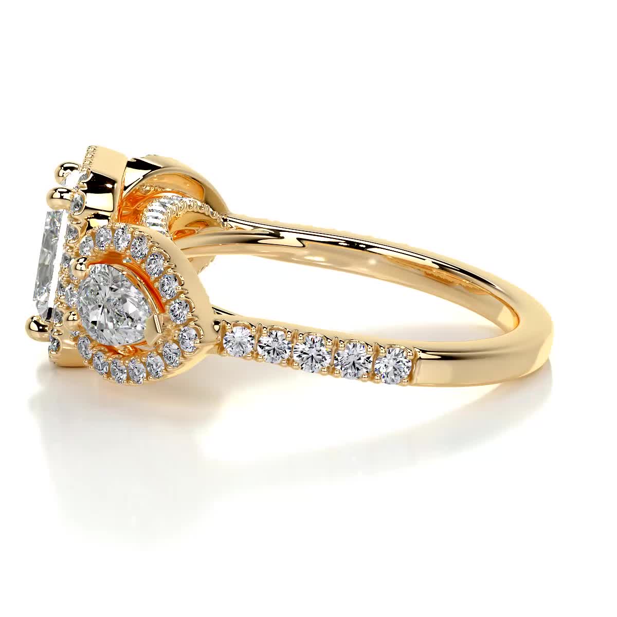 Violet Lab Grown Diamond Ring - 18K Yellow Gold、mySite、hinf8tx79