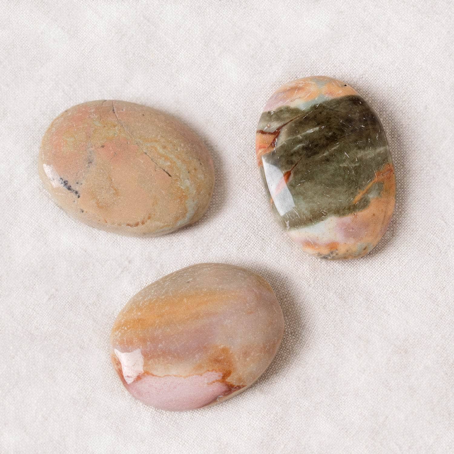 Polychrome (Desert Magic) Jasper Worry Stone、mySite、hinf8tx79