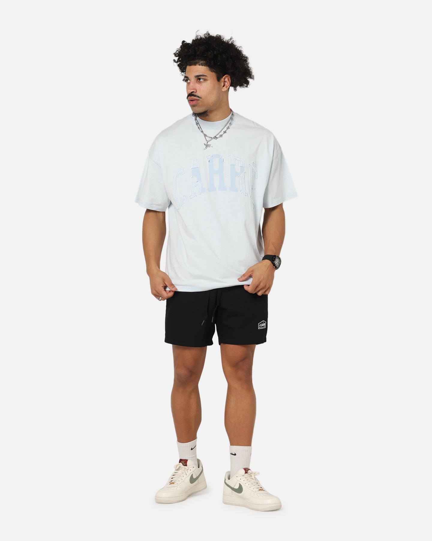 Carre Con Star Oversized T-Shirt Baby Blue、mySite、zt4zffjzw