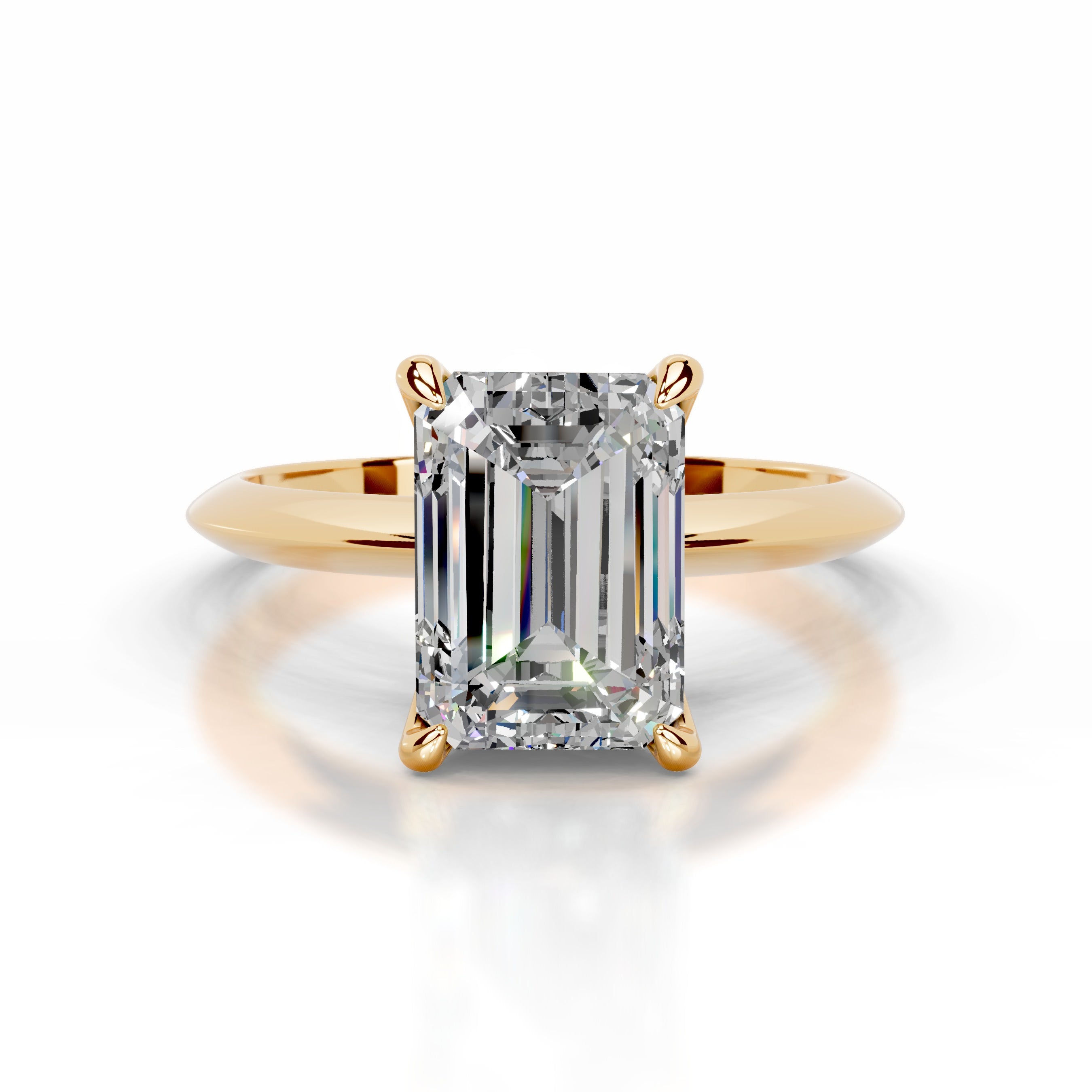 Evie Moissanite Ring - 18K Yellow Gold、mySite、hinf8tx79