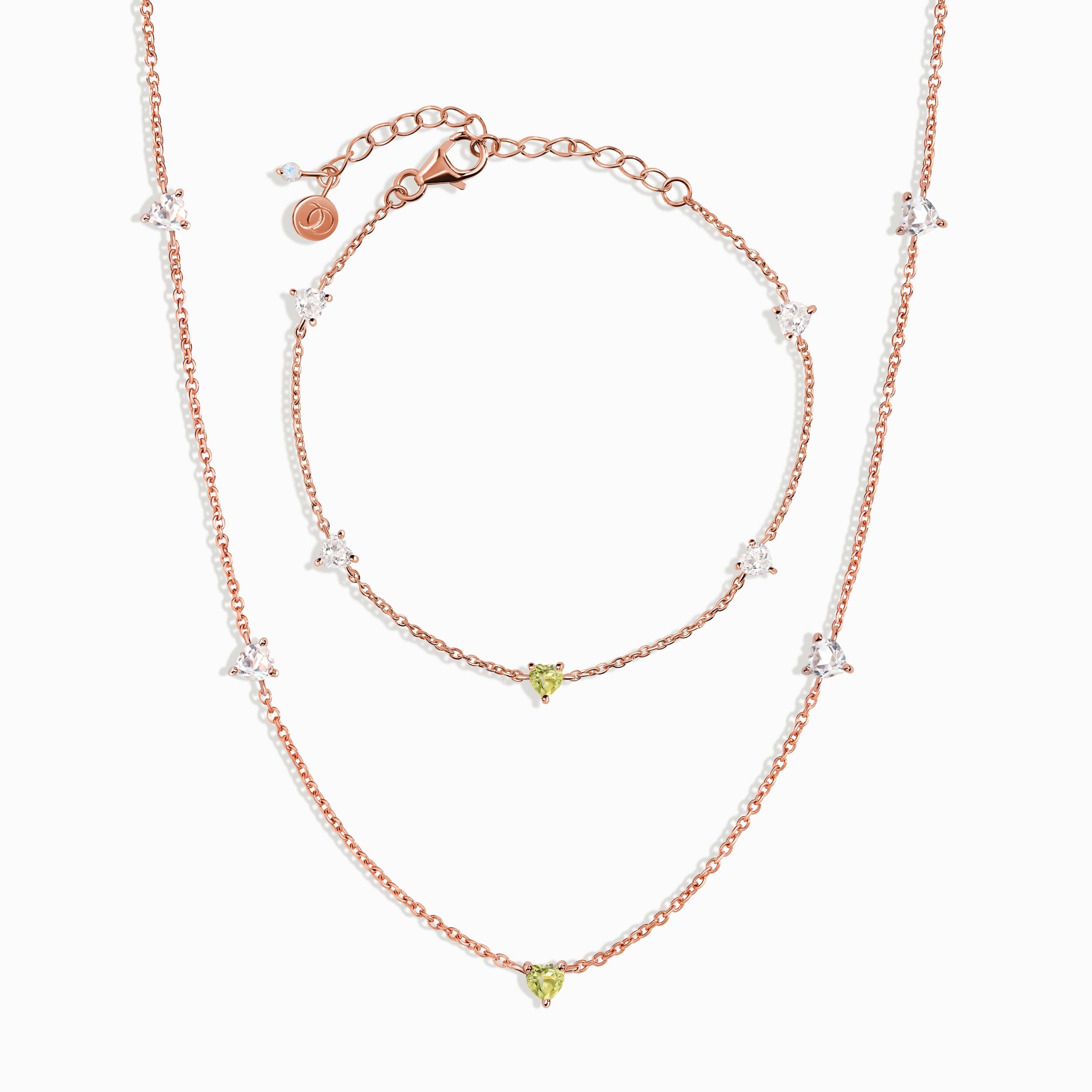 Peridot Never Without My Gem Necklace & Bracelet - August Birthstone、mySite、hinf8tx79