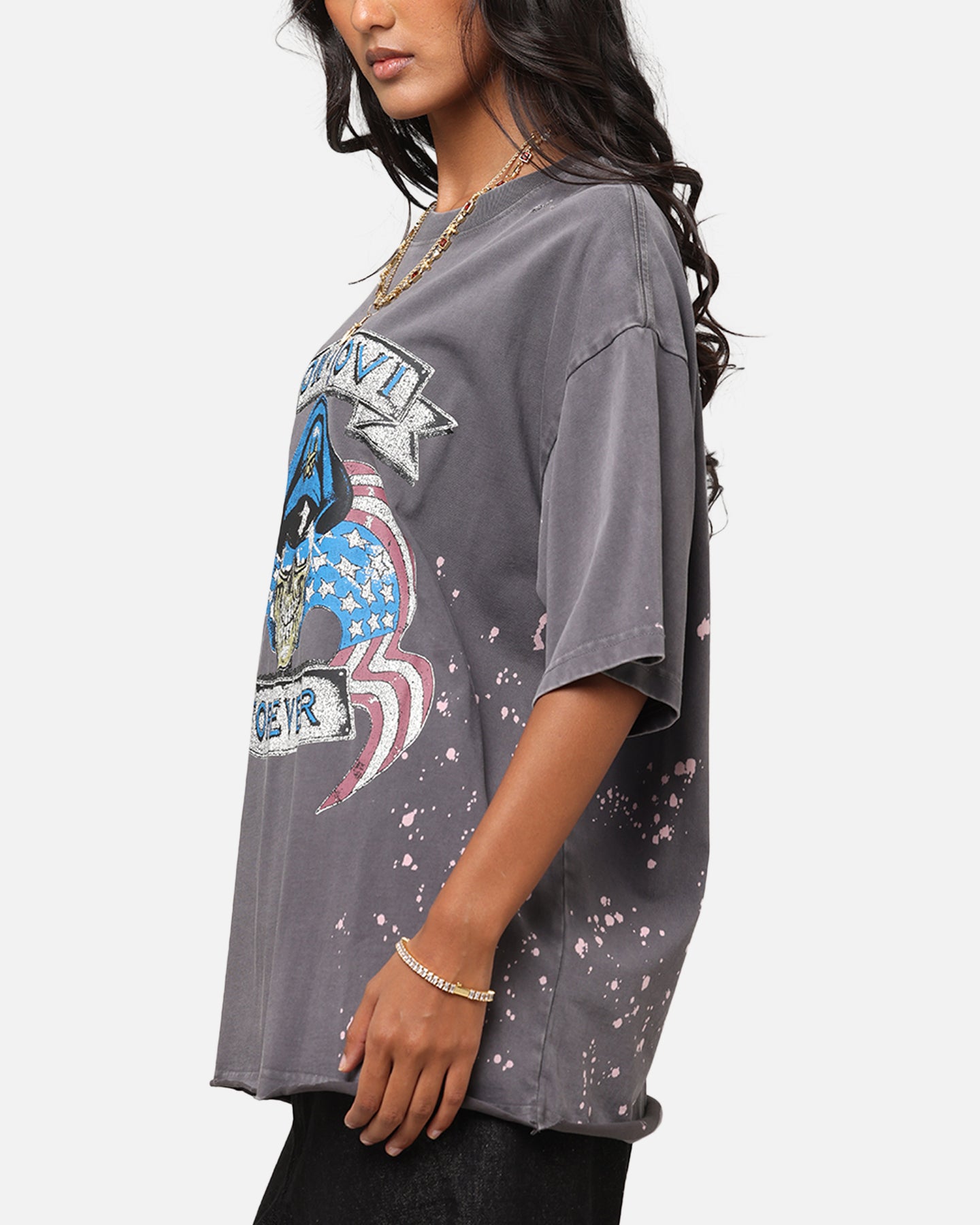 Bon Jovi Forever T-Shirt Washed Black、mySite、zt4zffjzw