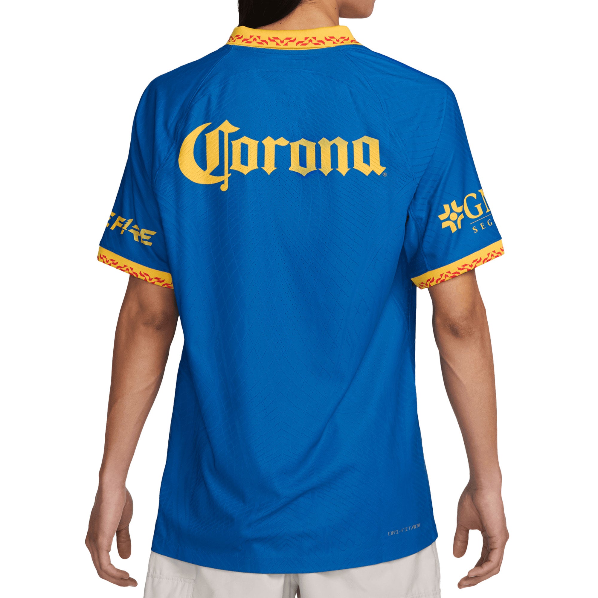 Nike Men's Club America 2023/24 Dri-FIT Away Jersey Blue/Yellow、mySite、noshort