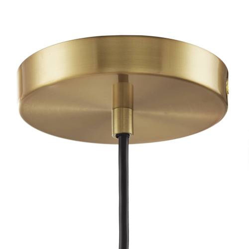 Auburn Bell Shaped Hanging Glass Pendant Light Gold/Amber Dia.9"、、eastwooduniform