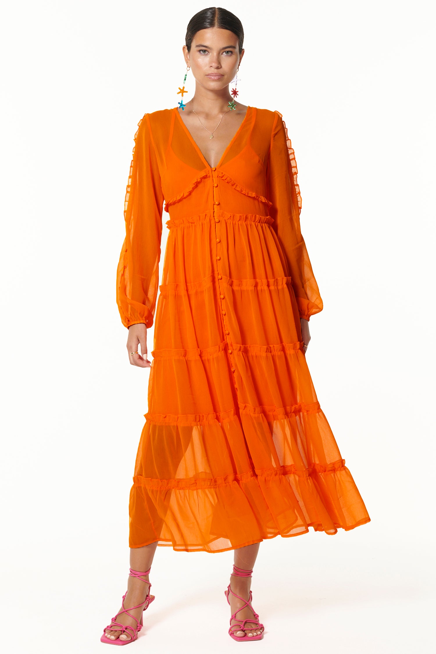 Orange Clemmie Dress、mySite、solidvoid