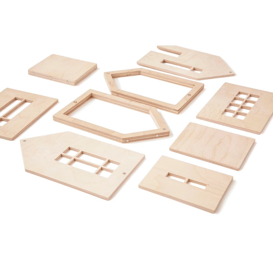 Wooden Magnetic Dollhouse - Natural - Medium、mySite、g9winljtr