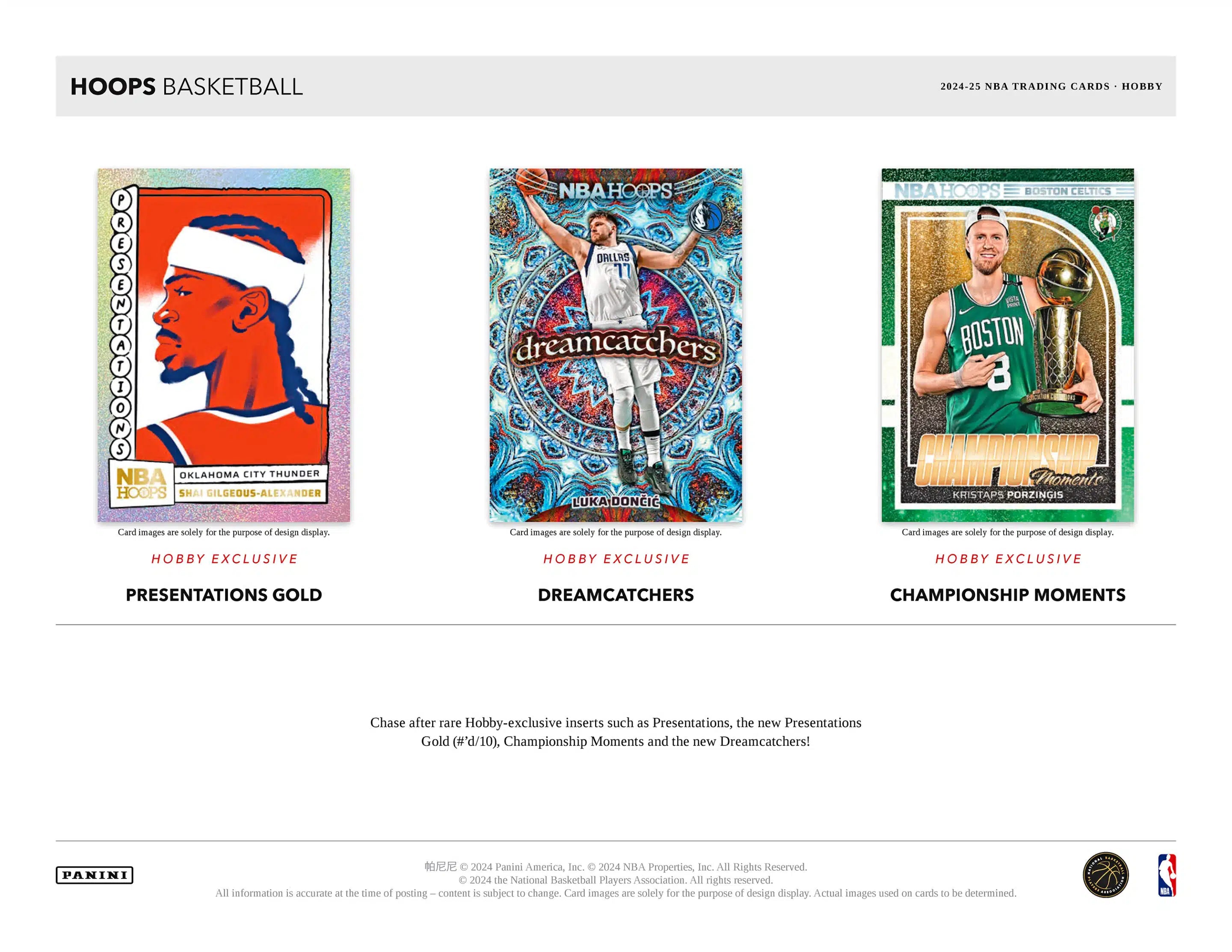 Panini Hoops NBA Basketball 2024/25 - Hobby Box、mySite、waistdrama