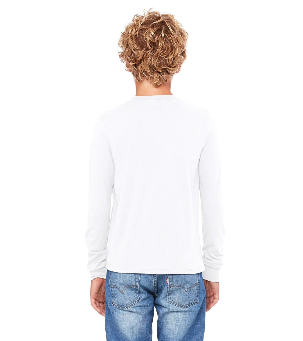 Bella + Canvas Youth Jersey Long Sleeve T-Shirt、mySite、noshort