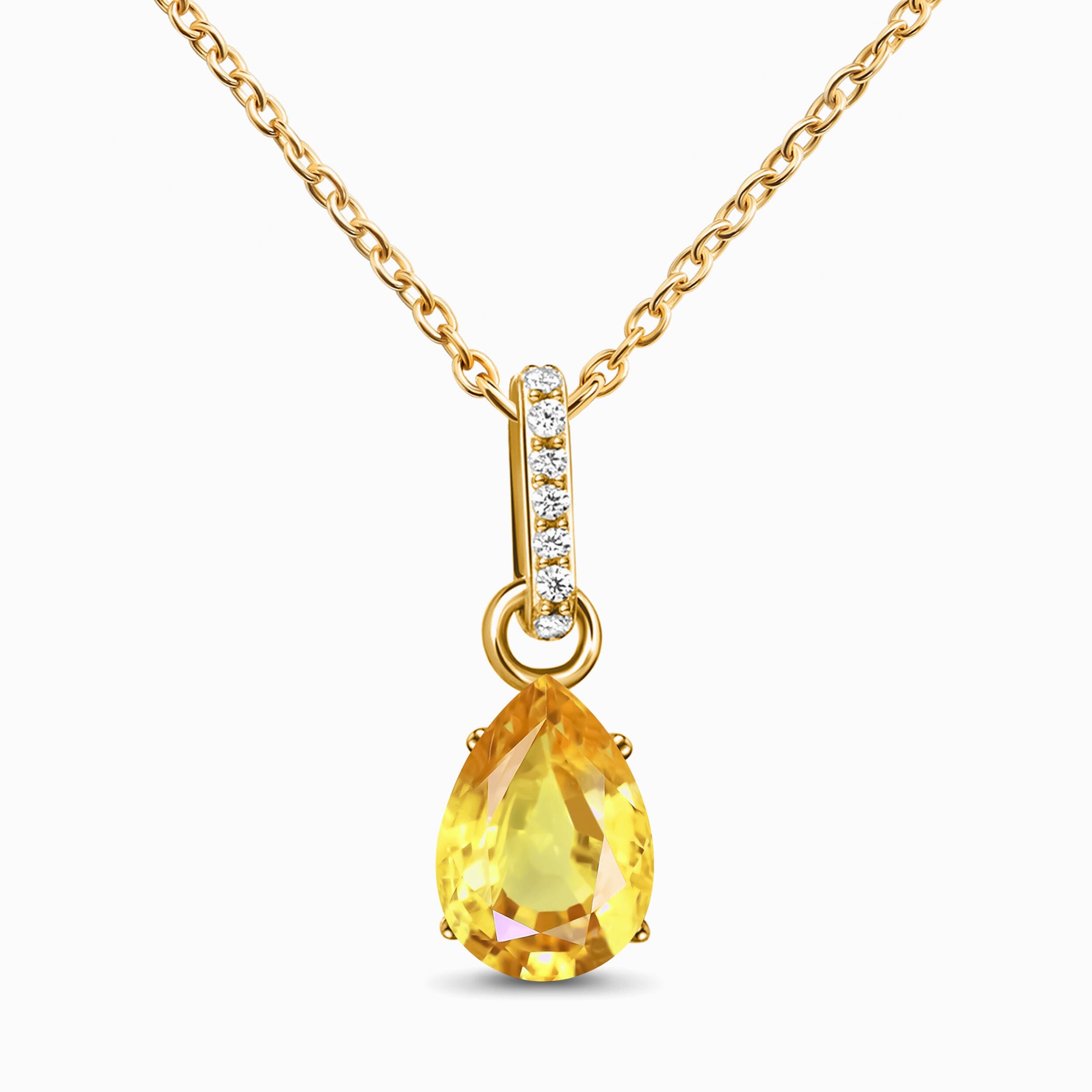 Citrine Necklace Sway - November Birthstone、mySite、hinf8tx79