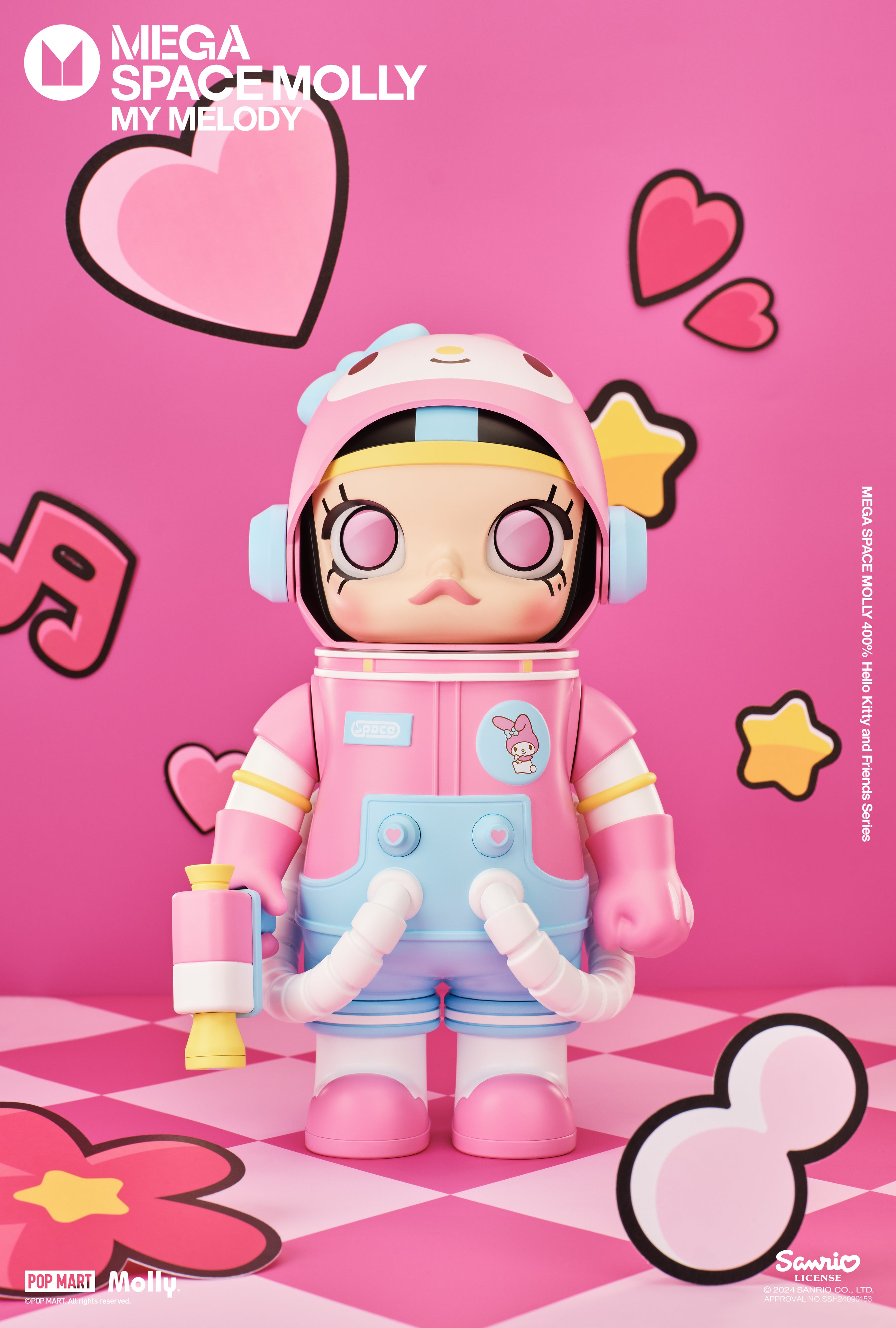  POP MART MEGA SPACE MOLLY 400% Sanrio Characters Series、mySite、greenlandpopulation