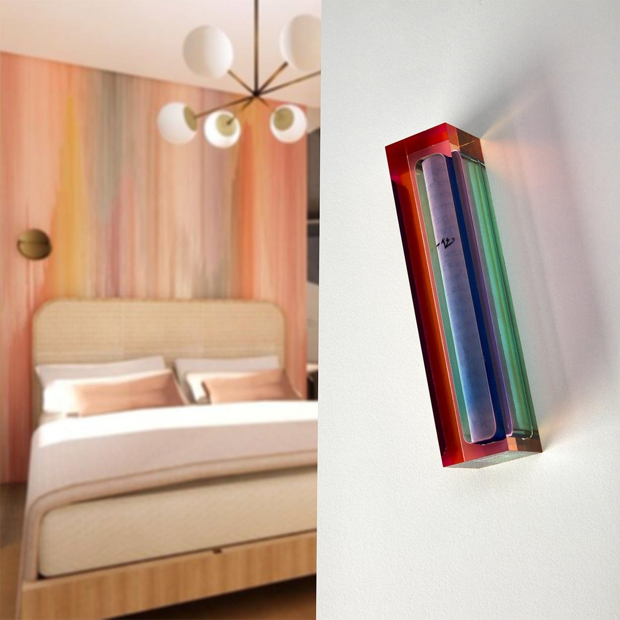 Acrylic Rainbow Mezuzah、mySite、topwebapps