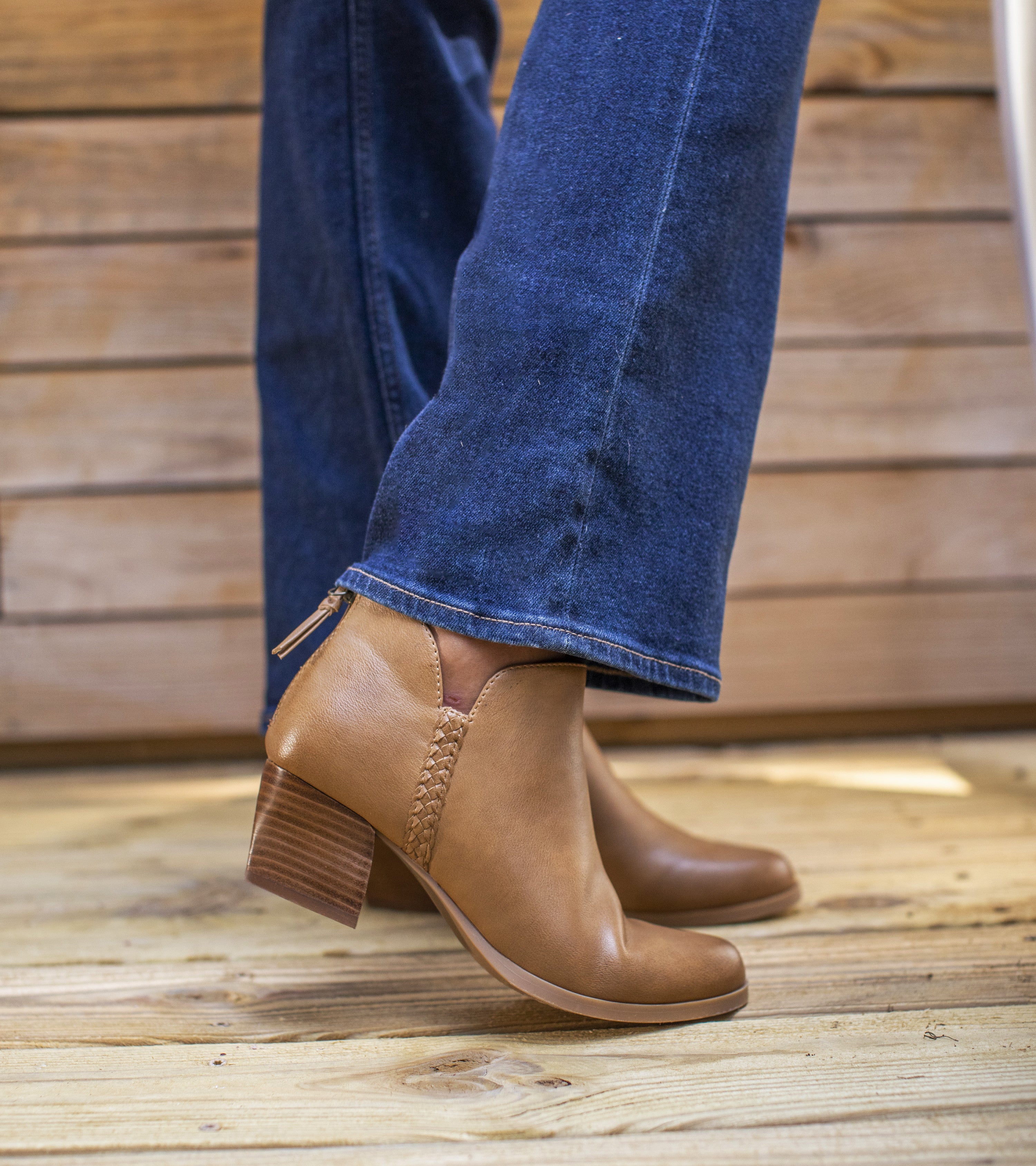  Lauryn Block Heel Ankle Bootie、mySite、preschool7hills