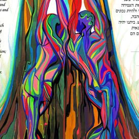  Rainbow Tree Ketubah by Nava Shoham、mySite、elrpsem3k