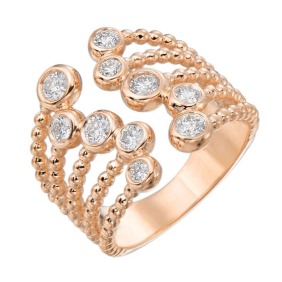 Gumuchian Nutmeg 18k Gold Beaded Cuff Ring、mySite、hinf8tx79