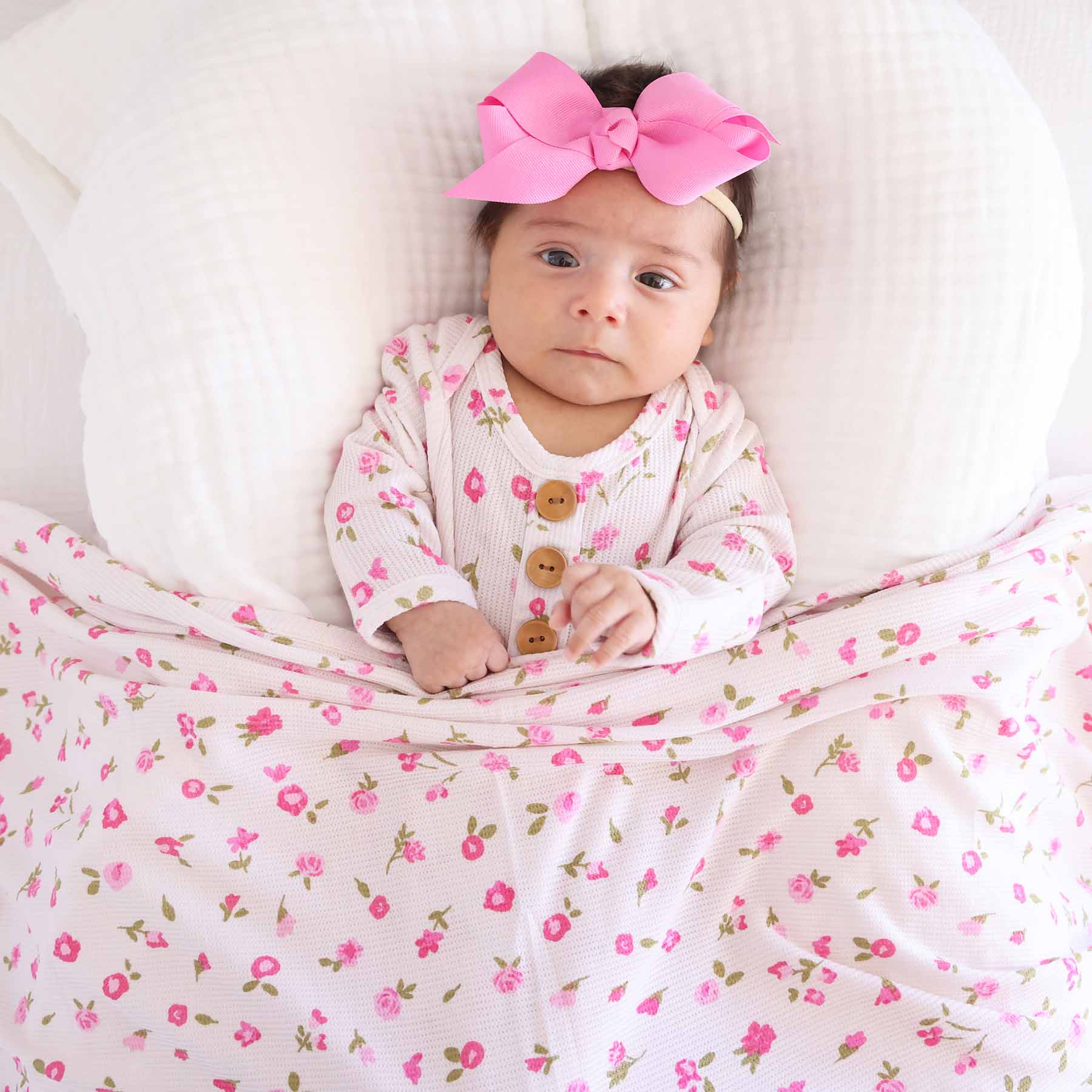  Penny's Posies Bamboo Waffle Oversized Swaddle Blanket、mySite、layawaytickets