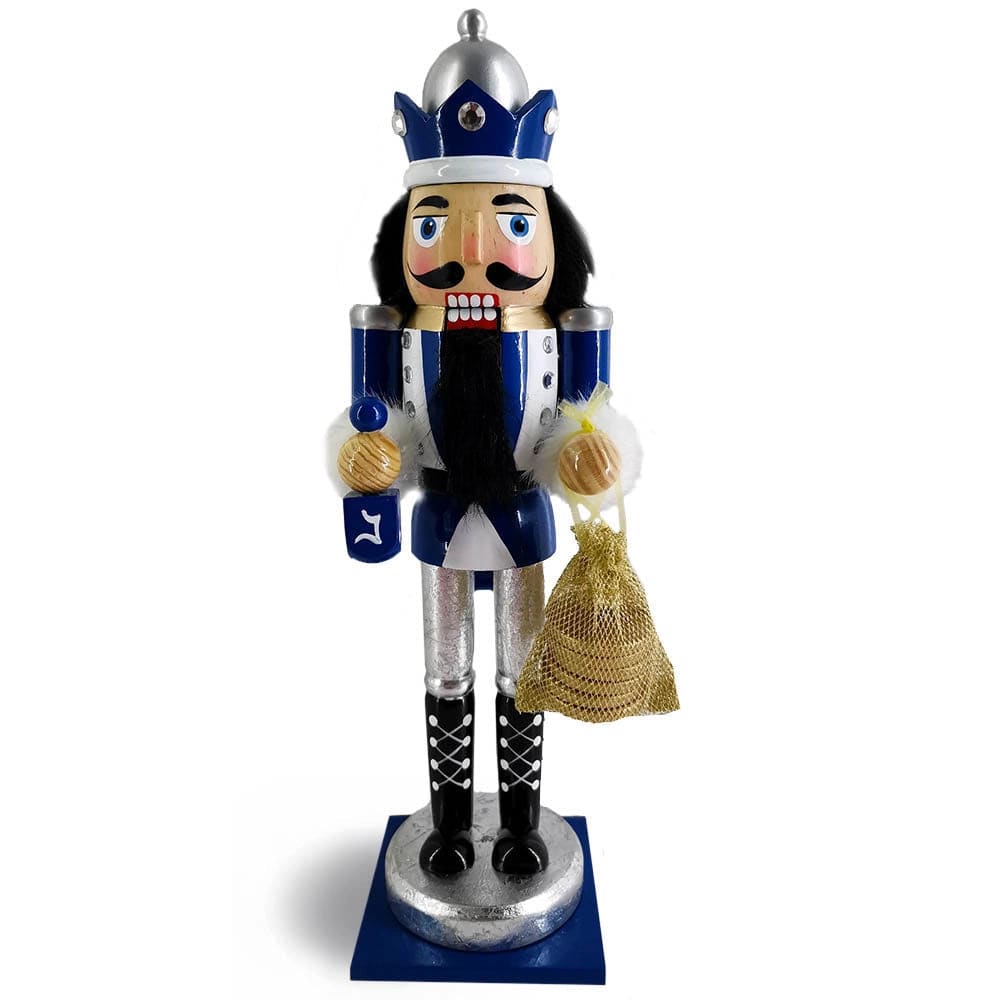 Hanukkah Nutcracker King with Dreidel and Gelt Decoration、mySite、topwebapps