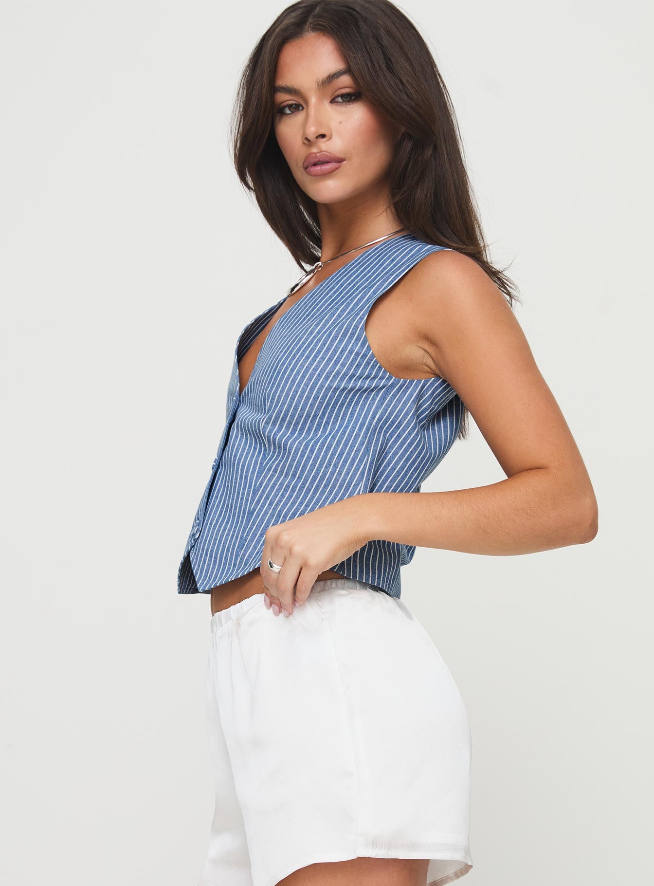 Veridian Vest Blue Stripe、mySite、solidvoid