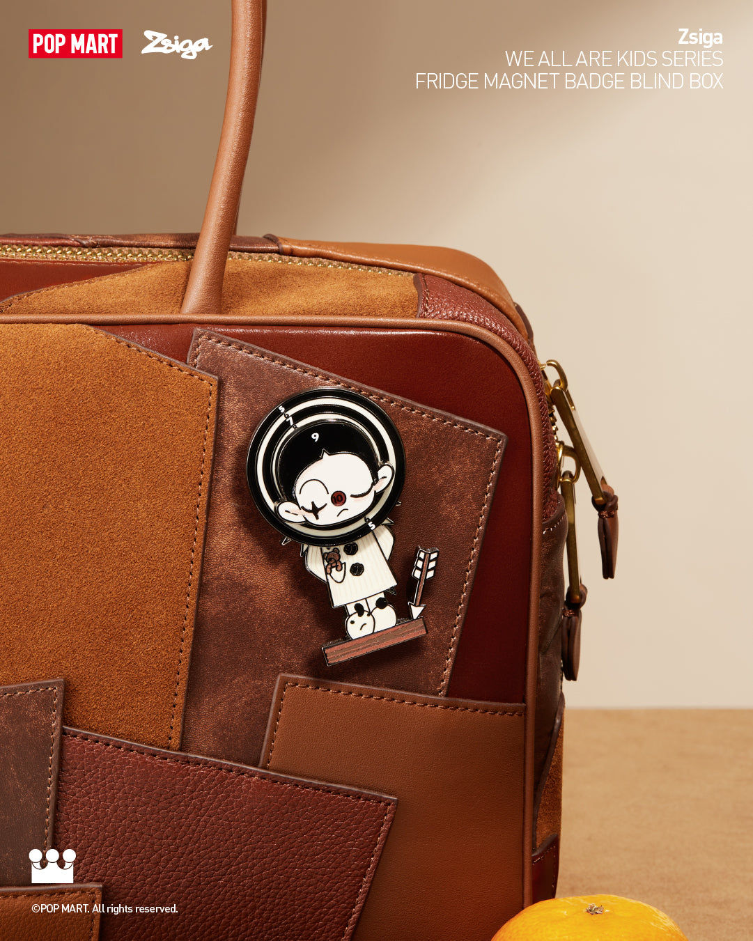  POP MART Zsiga We All Are Kids Series-Fridge Magnet Badge Blind Box、mySite、greenlandpopulation