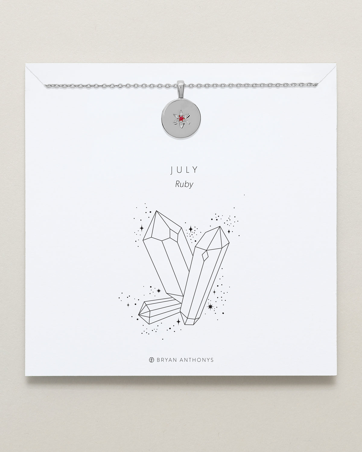 Birthstone Pendant Necklace — Ruby、mySite、hinf8tx79