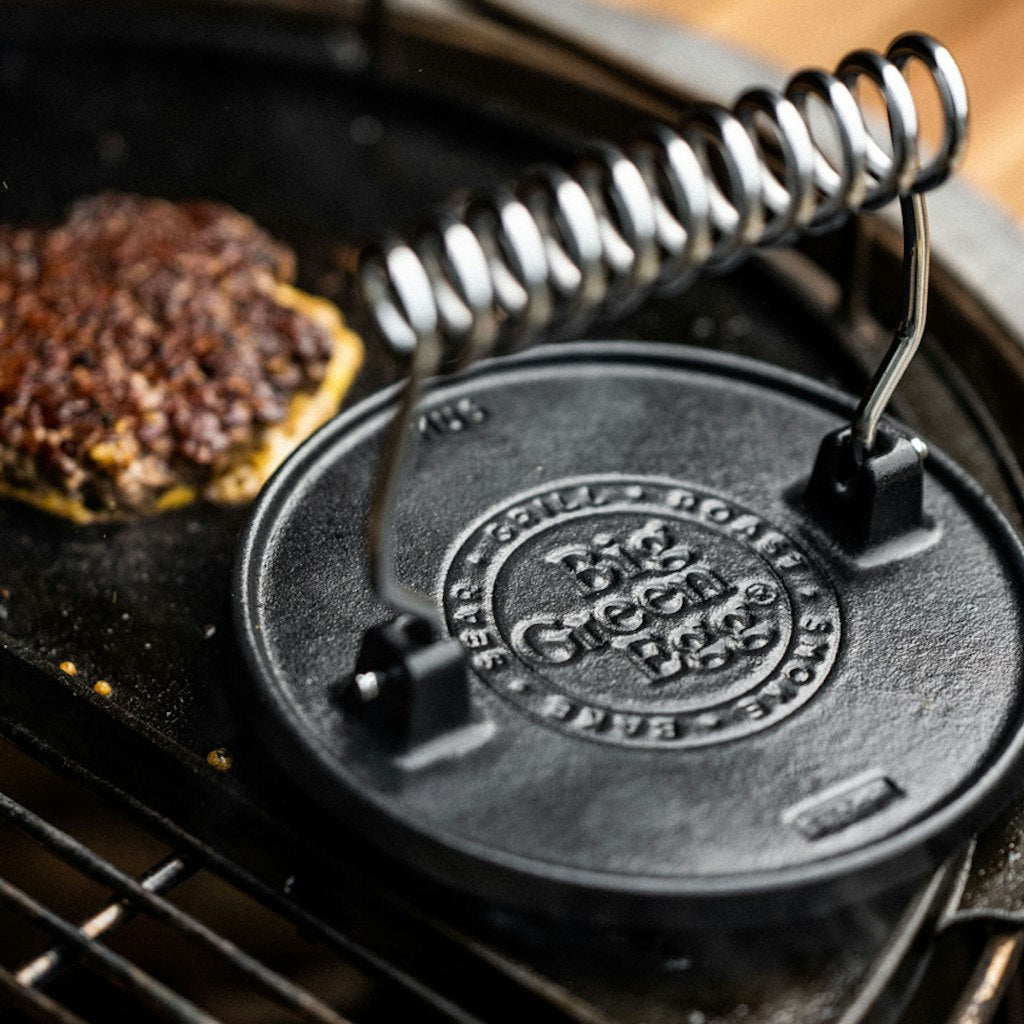 Big Green Egg Cast Iron Burger Grill Press、mySite、noshort