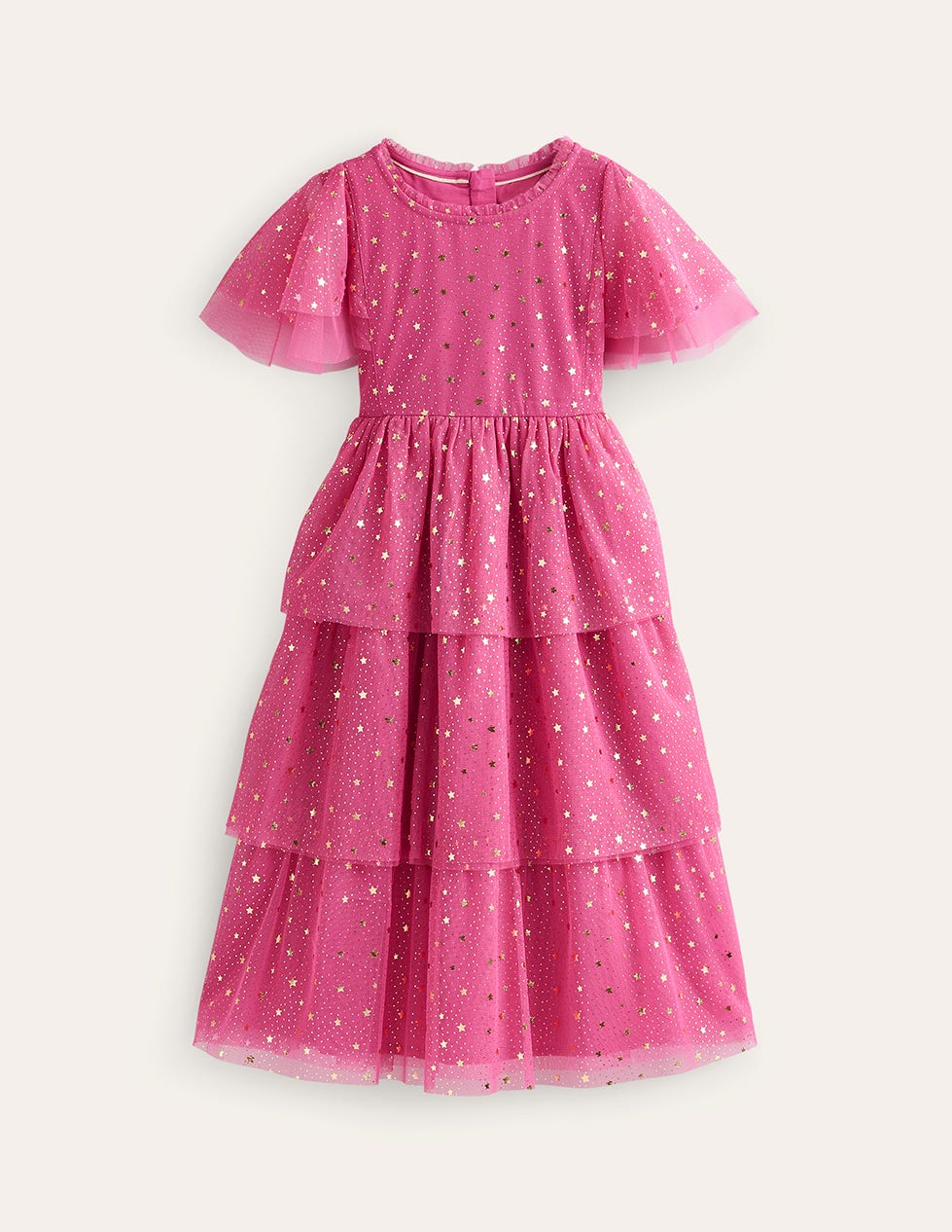  Foil Star Tulle Dress-Sweet William Pink、mySite、ashleygrahame