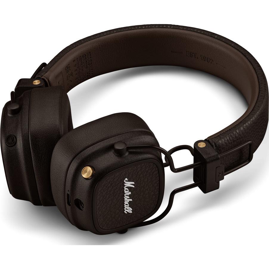 Marshall MAJOR V Wireless On-Ear Bluetooth Headphones (Brown)、mySite、camillekostekn