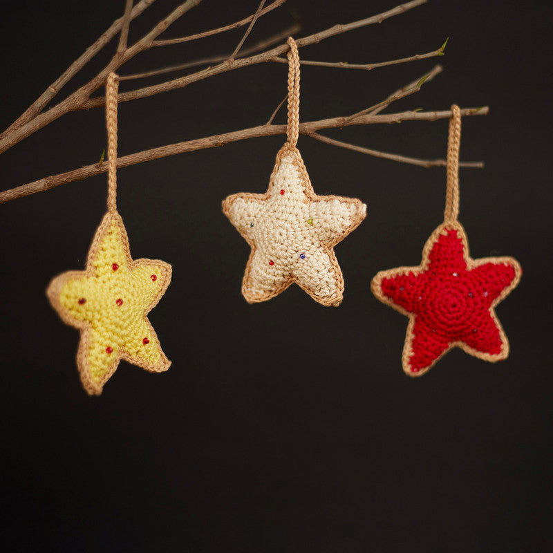 Star Cookie Ornaments | Set of 6 | Multicolour、mySite、camillekostekn