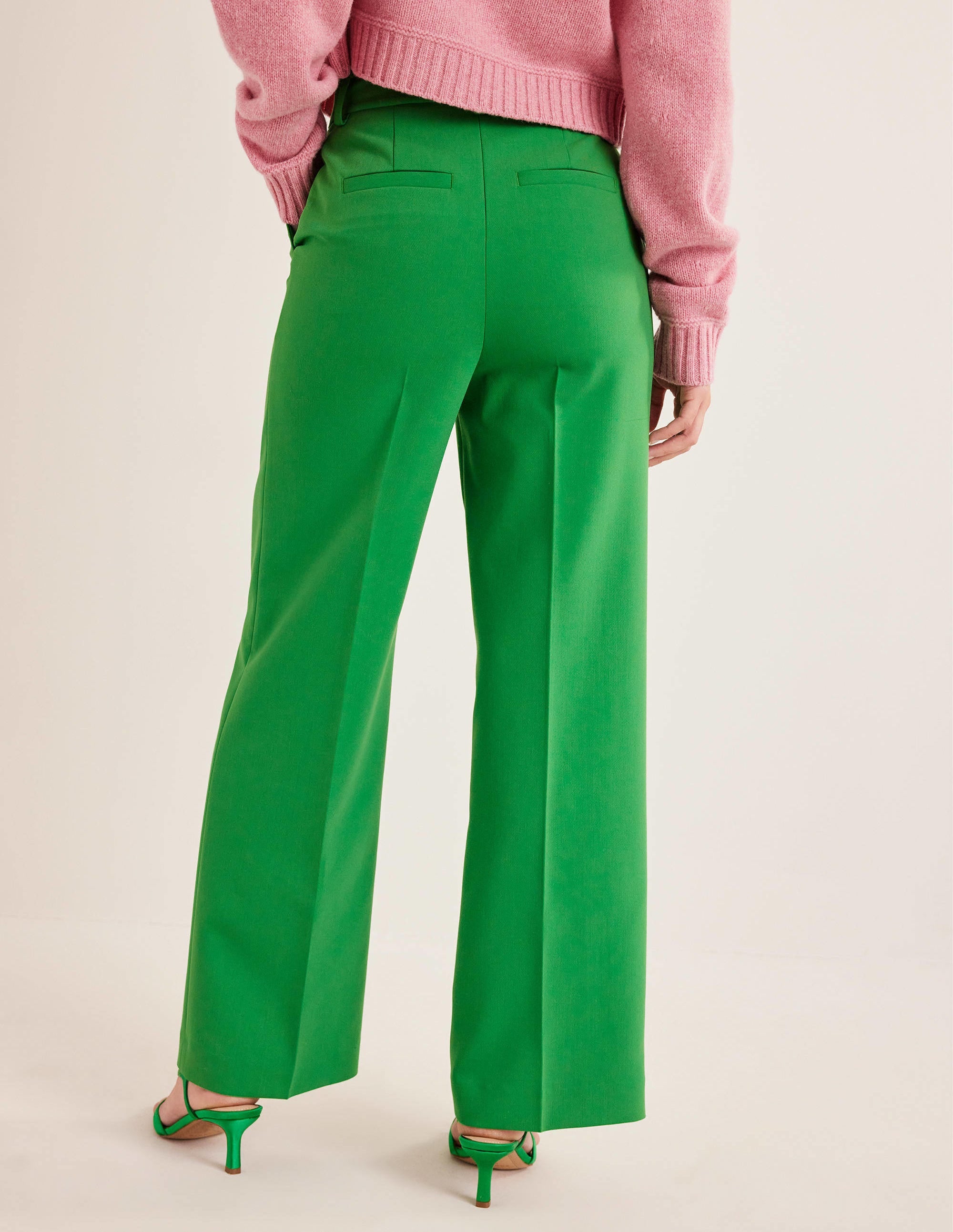  Westbourne Wide Leg Trousers-Green Bee、mySite、ashleygrahame