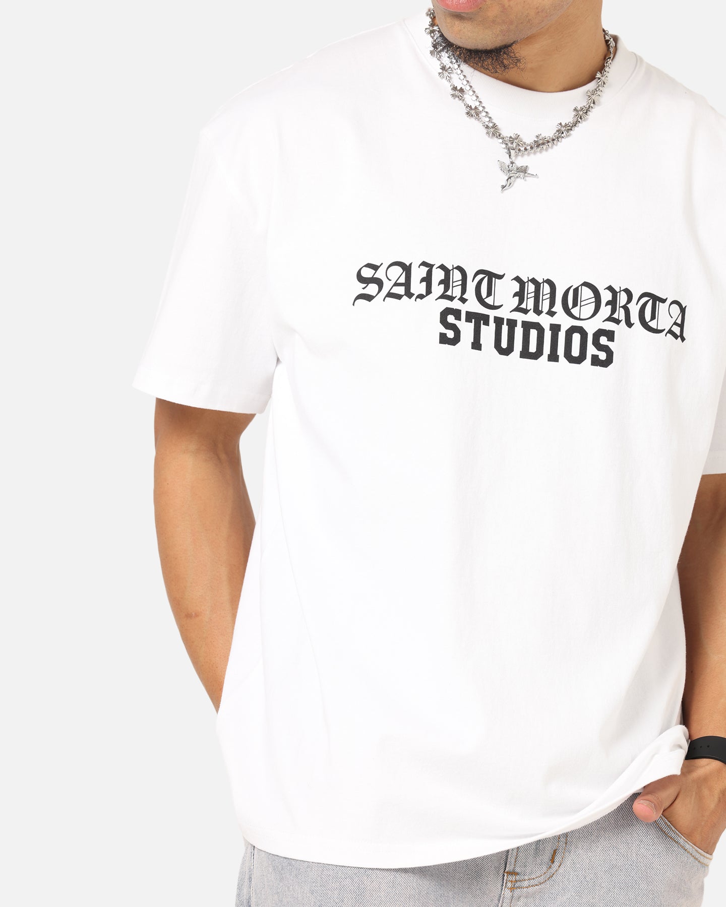 Saint Morta Studios Boxy T-Shirt White、mySite、zt4zffjzw