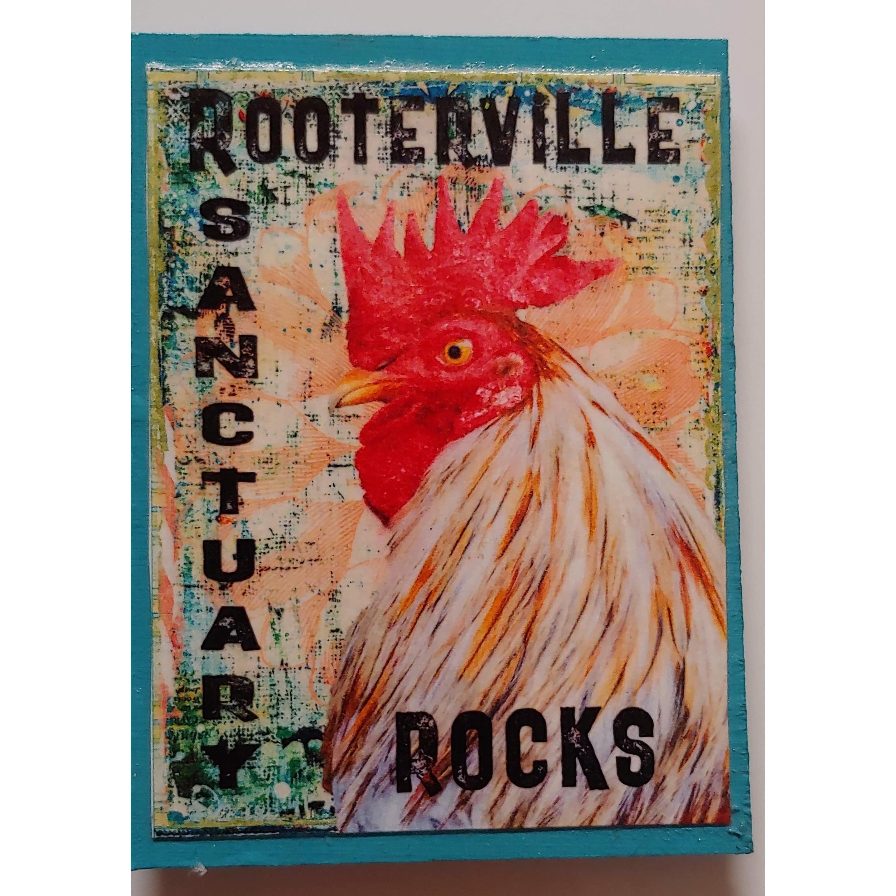 Farm Animal Magnets: Handmade Rooterville Animals on Magnets Rooster, Cow, Piggy *、mySite、g9winljtr
