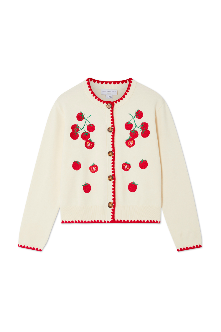 Tomato Embroidered Cardi、mySite、solidvoid