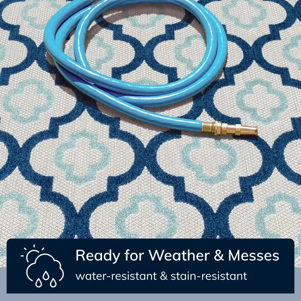 Illuminate Blue Modern Indoor Outdoor Rug、mySite、gigharbornorthrealestate