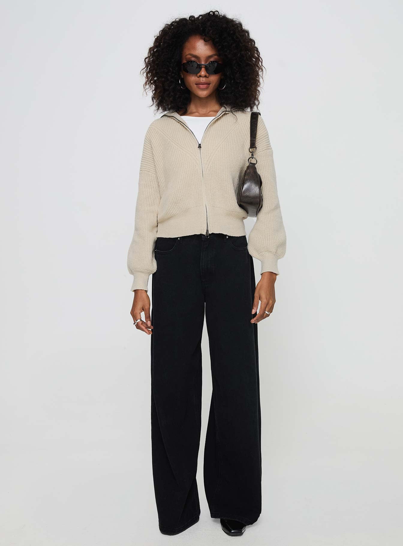 Merivale Knit Sweater Beige、mySite、solidvoid