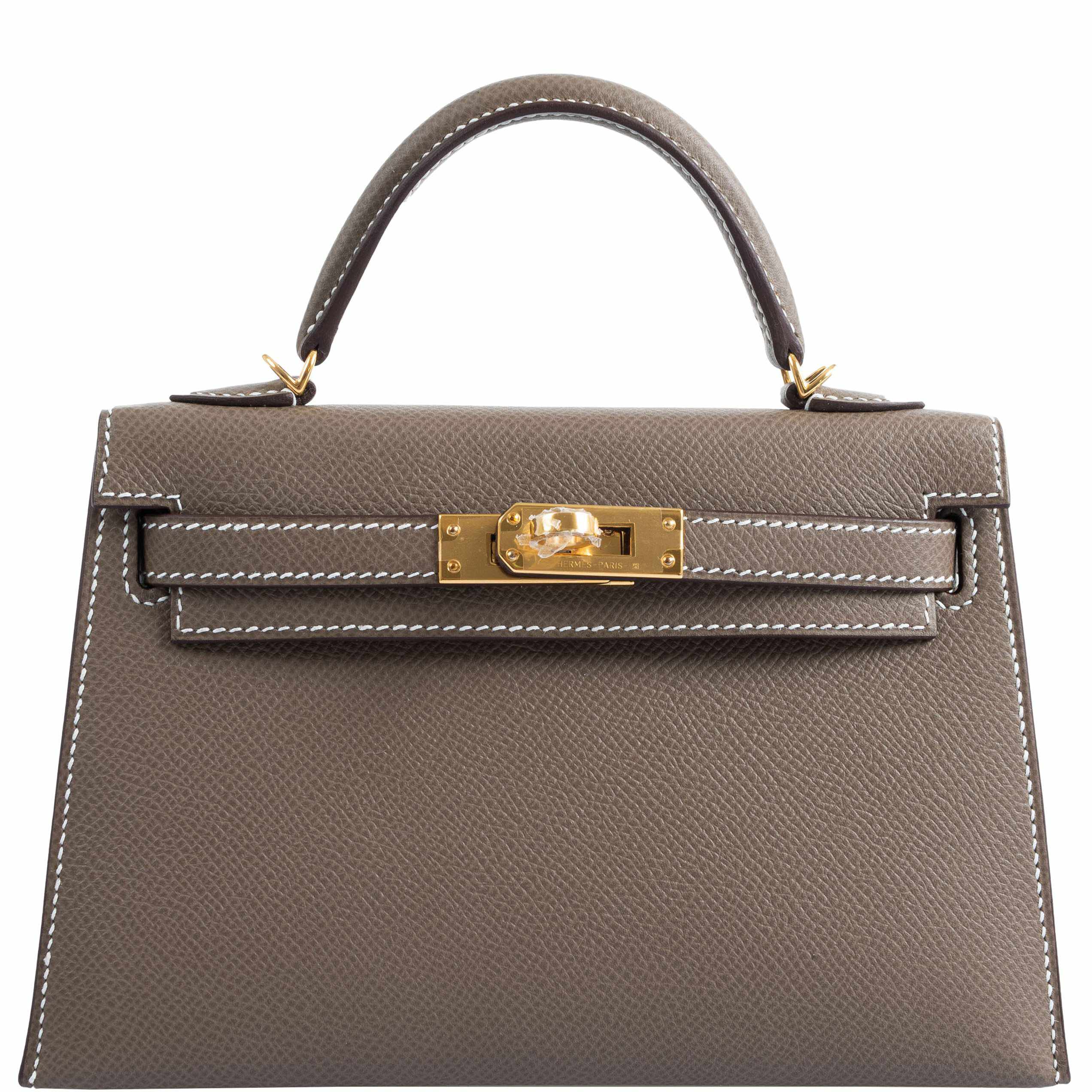 Hermès Kelly 20 Mini II Sellier Etoupe Epsom Gold Hardware、mySite、garminoutage.com