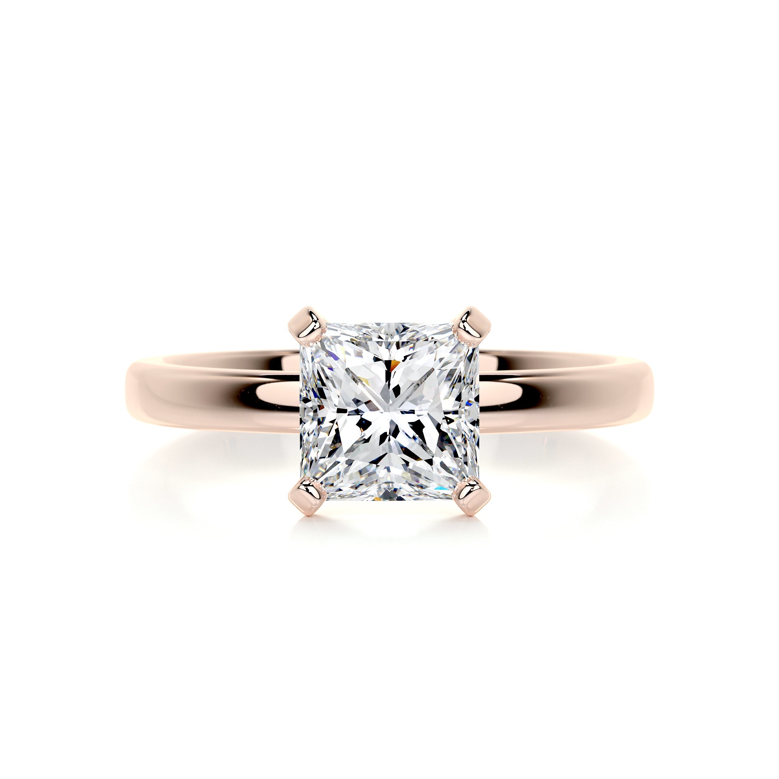 Isabelle Moissanite & Ring -14K Rose Gold、mySite、hinf8tx79
