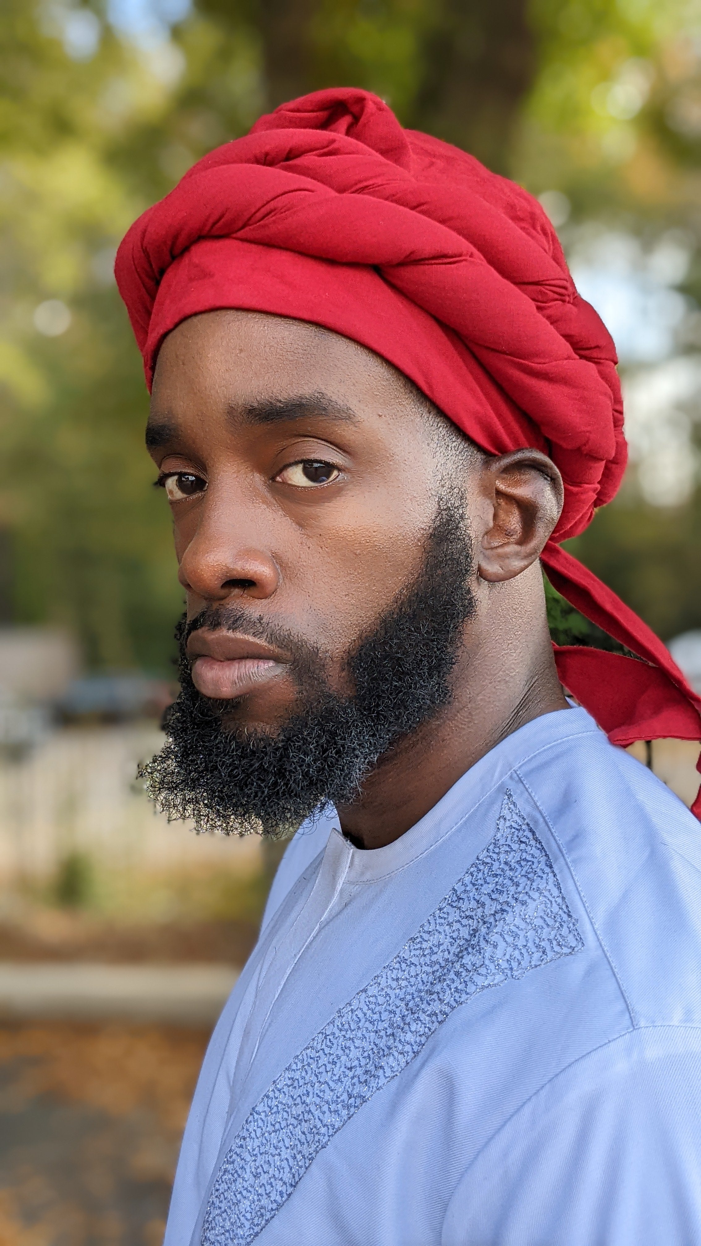 Nyekundu African pre-tied Turban wrap-DPH4097PT、mySite、solidvoid