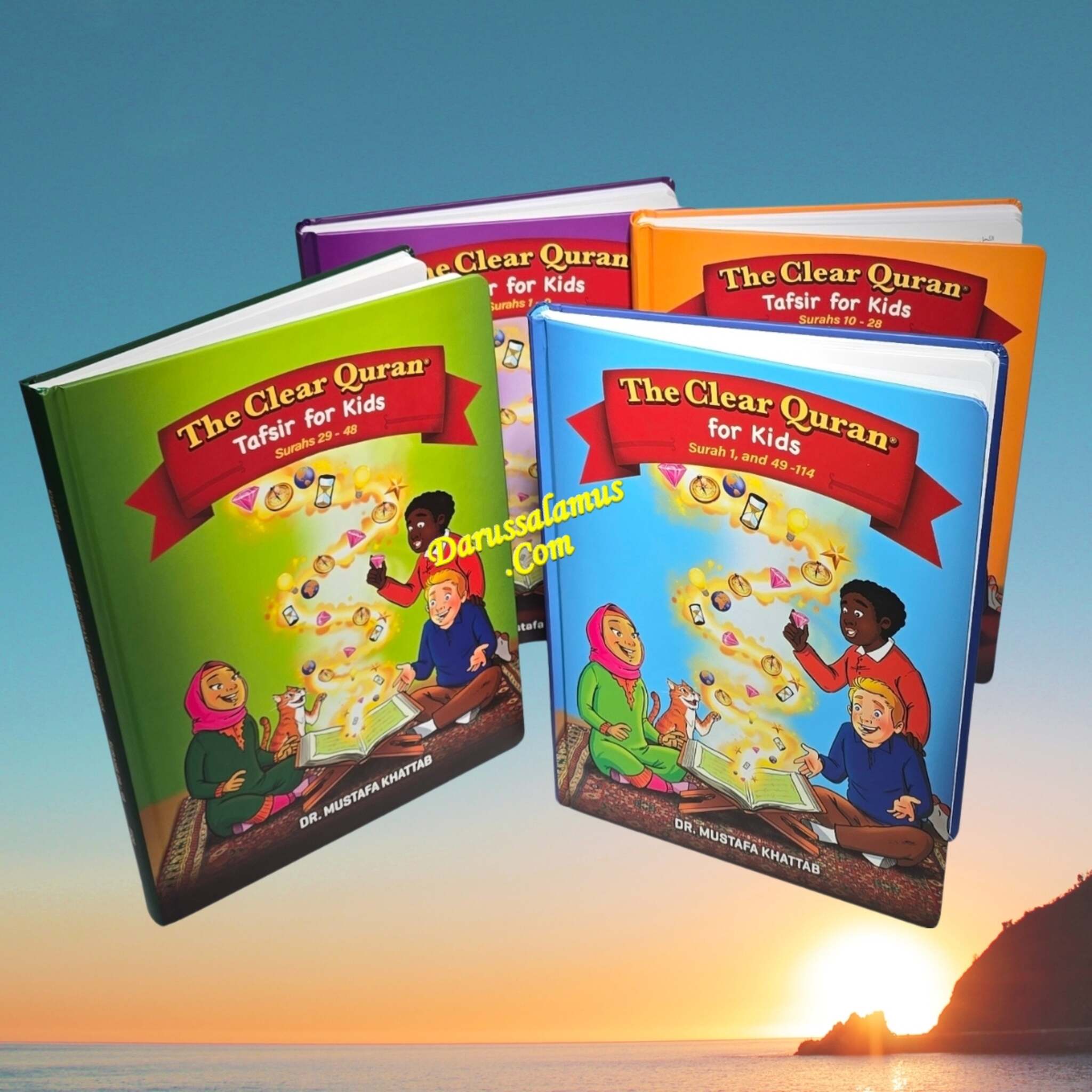 The Clear Quran Tafsir for Kids Complete Set, Surah 1-114 (4 Book Set)、mySite、topwebapps