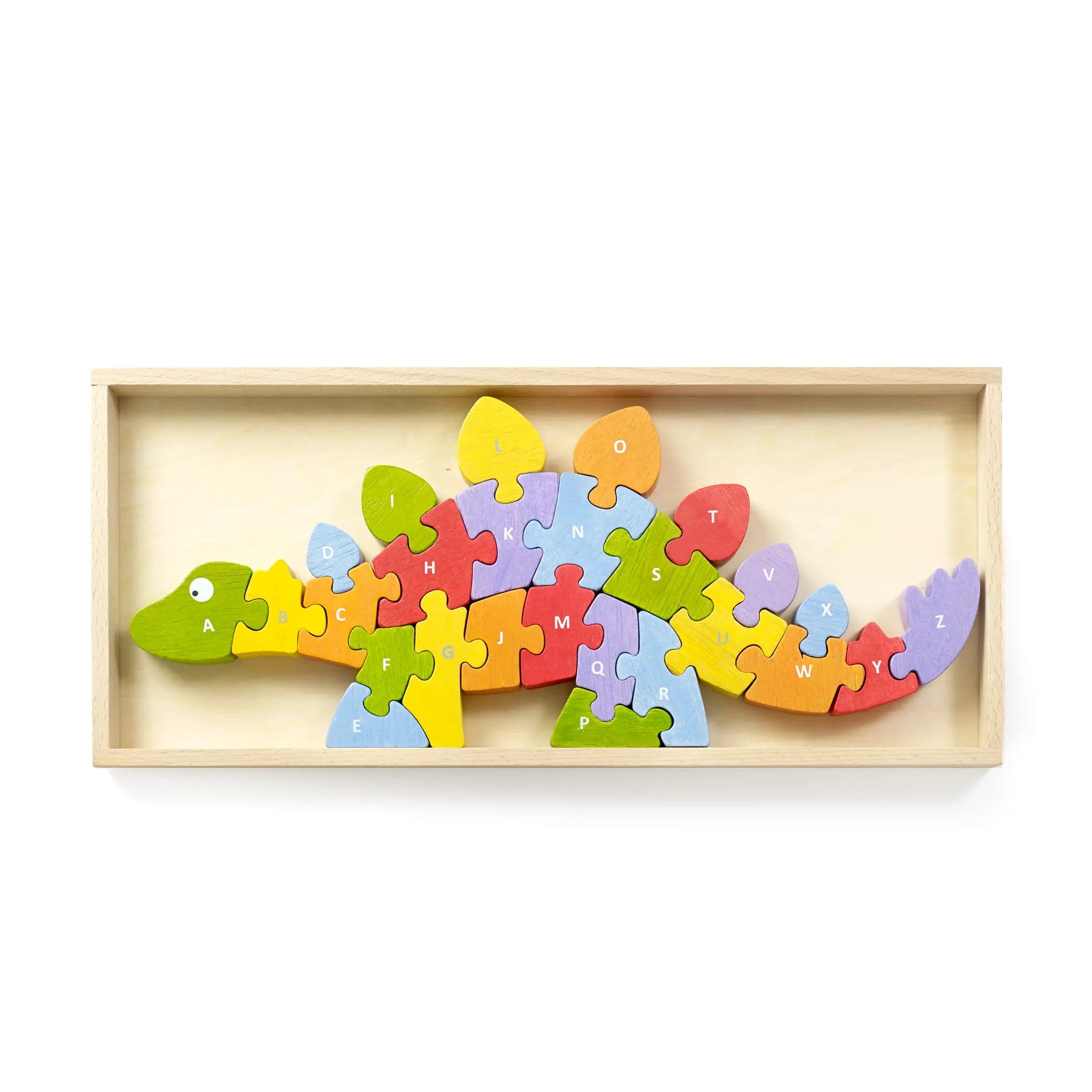 Dinosaur A-Z-Puzzle Toy, Eco Friendly, Vegan、mySite、g9winljtr
