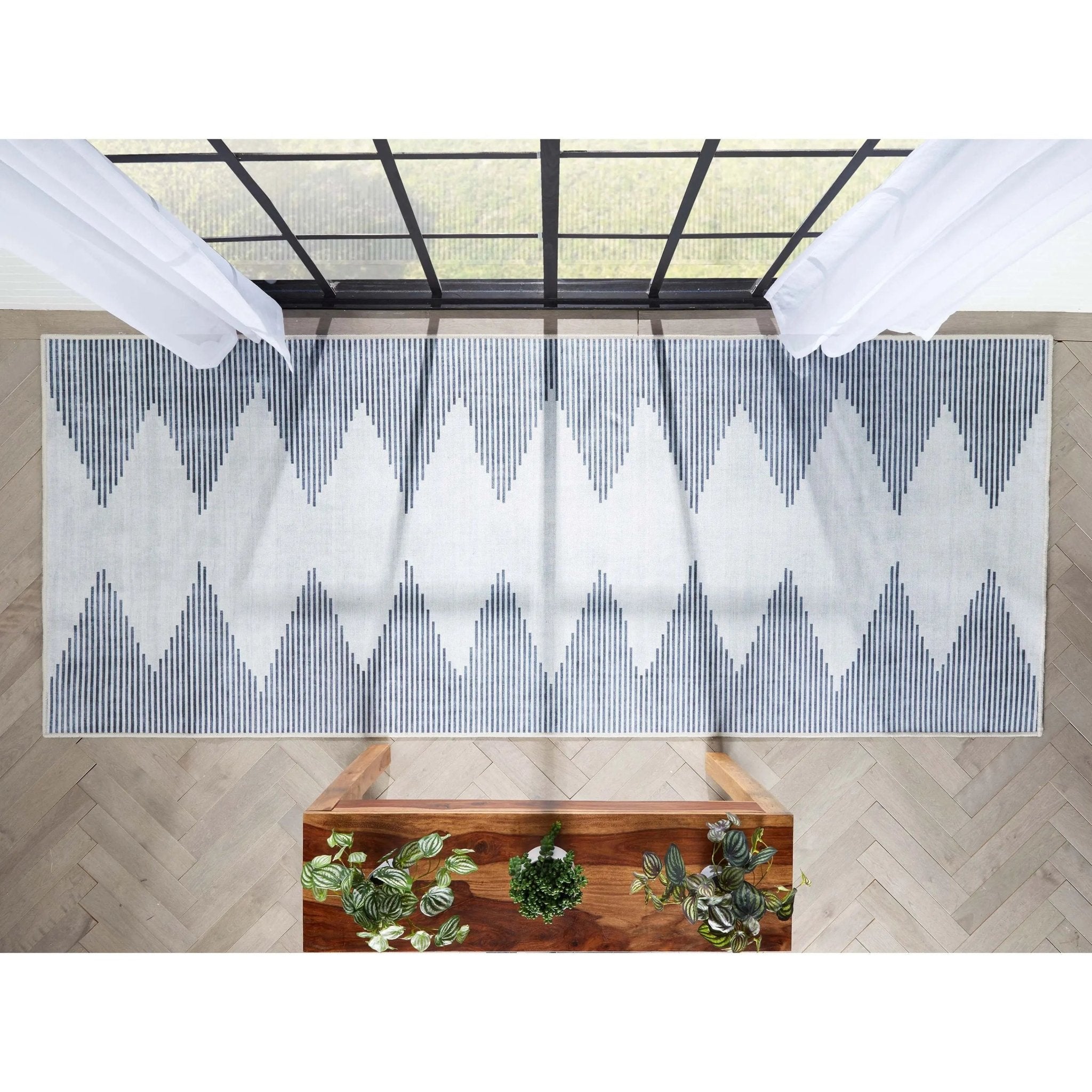 Bree Moroccan Diamond Stripes Ivory Grey Area Flat-Weave Rug、mySite、gigharbornorthrealestate