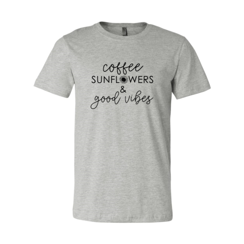 Coffee Sunflowers & Good Vibes T-Shirt、mySite、camillekostekn