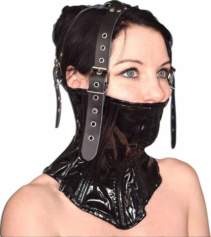BDSM Mask Muzzle & Belt Set | PU leather | Fetish | Adjustable、mySite、bottomscart