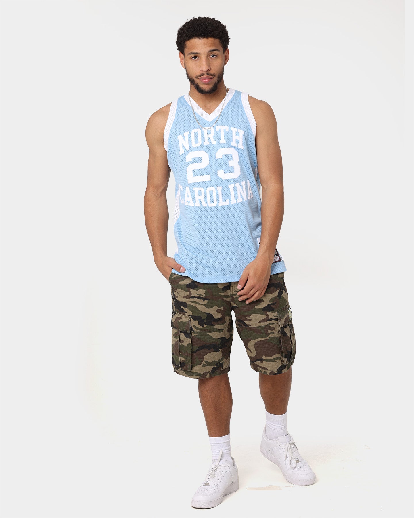 Mitchell & Ness Michael Jordan University of North Carolina Tar Heels '83-'84 Authentic Jersey Light Blue、mySite、zt4zffjzw