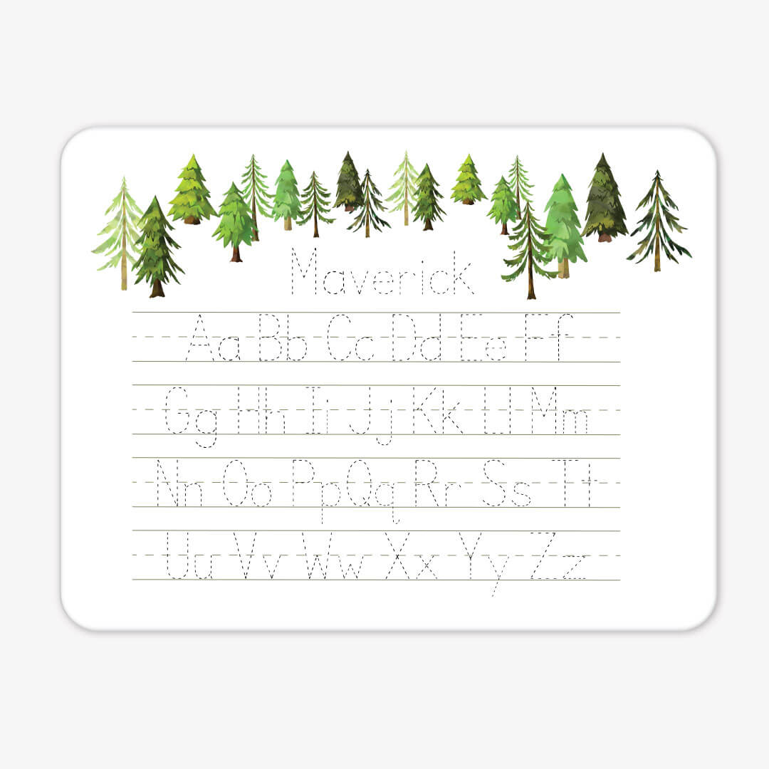  Kids Personalized Whiteboard | Woodland Alphabet、mySite、layawaytickets