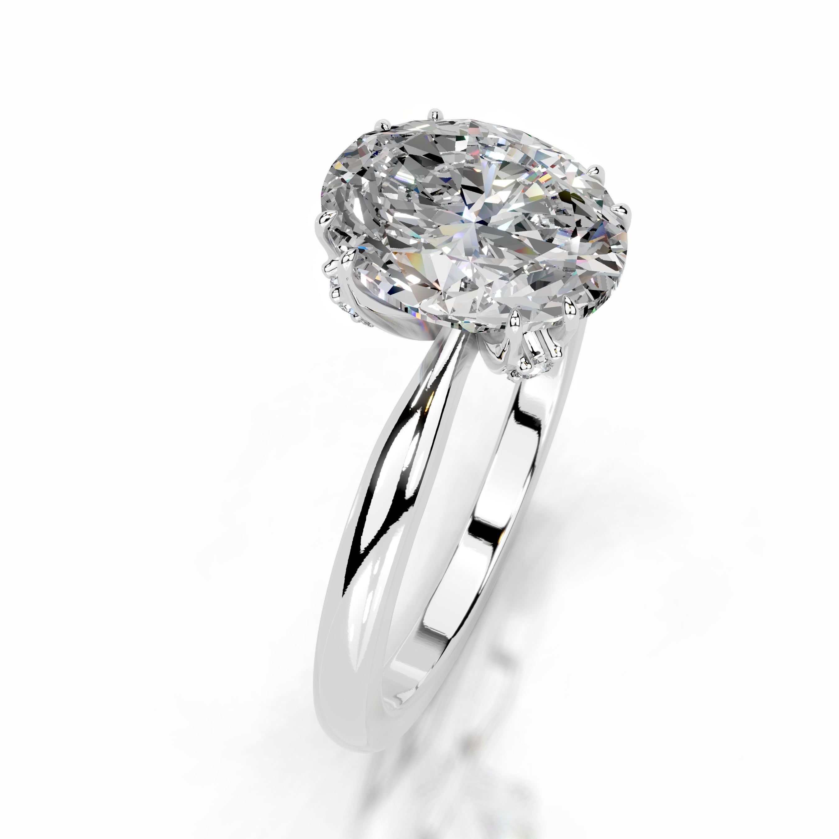 Ballina Moissanite & Diamond Ring - Platinum、mySite、hinf8tx79