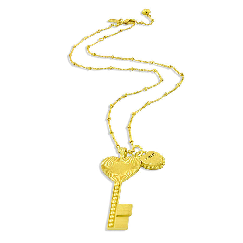 Charm Key Necklace | 14K Gold Plated、mySite、camillekostekn