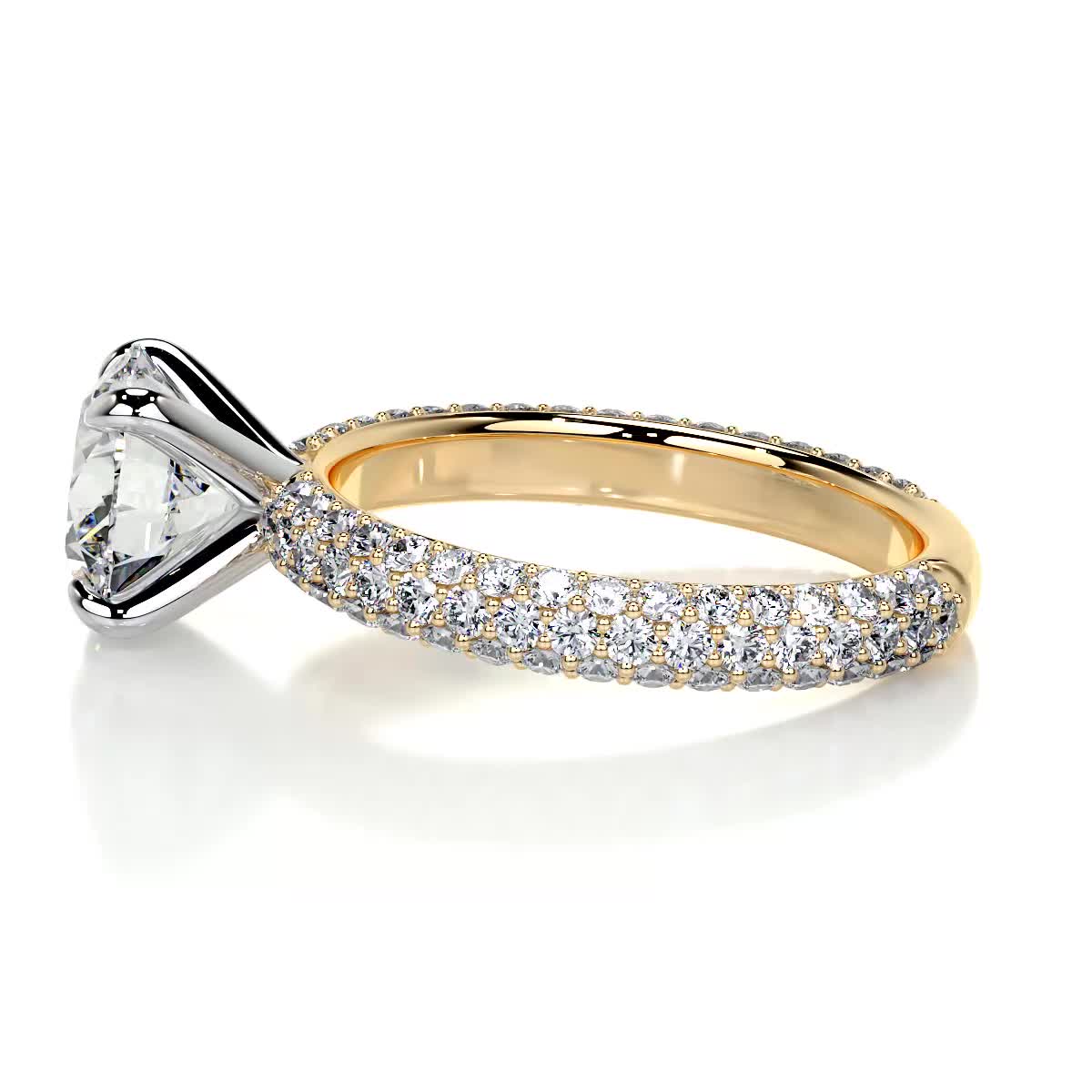 Charlotte Lab Grown Diamond Ring -18K Yellow Gold、mySite、hinf8tx79
