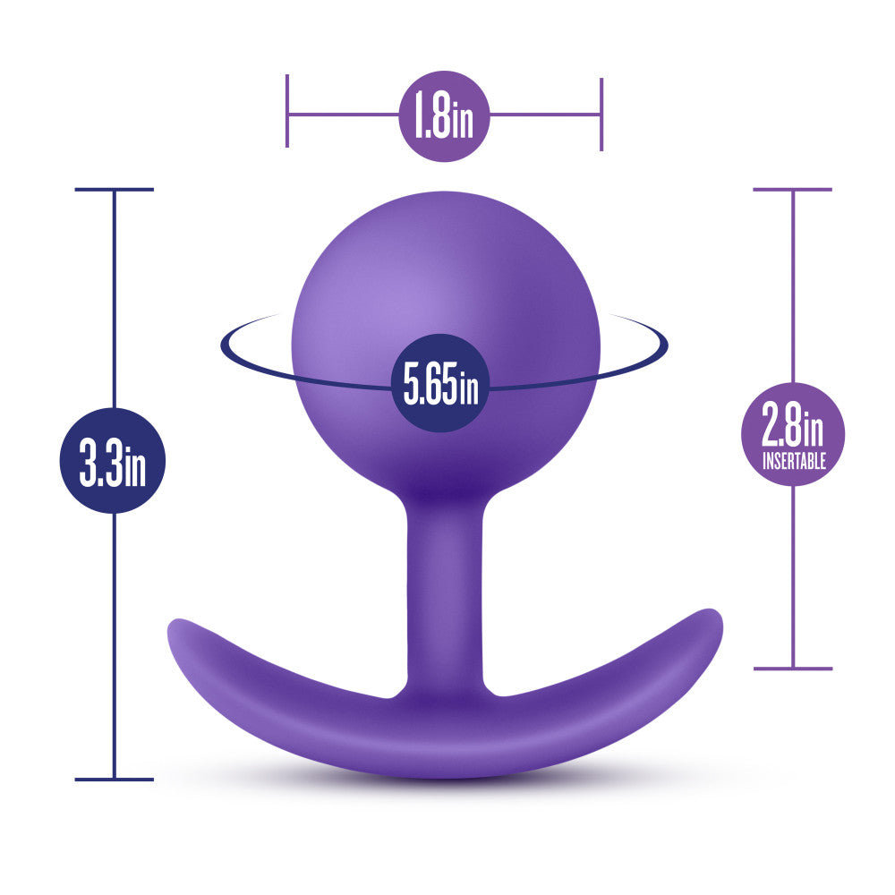 Luxe By Blush® | Wearable Vibra Purple 3.5-Inch Anal Plug、mySite、bottomscart