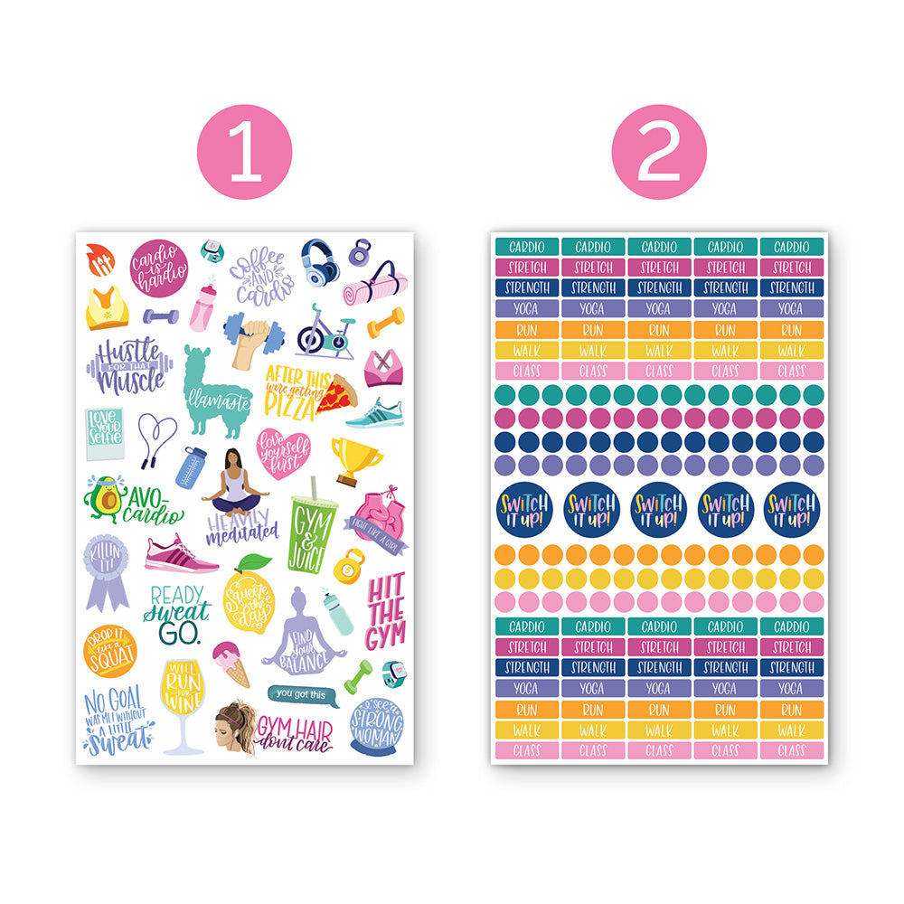  Fitness Planner Stickers Pack、mySite、ghnorth