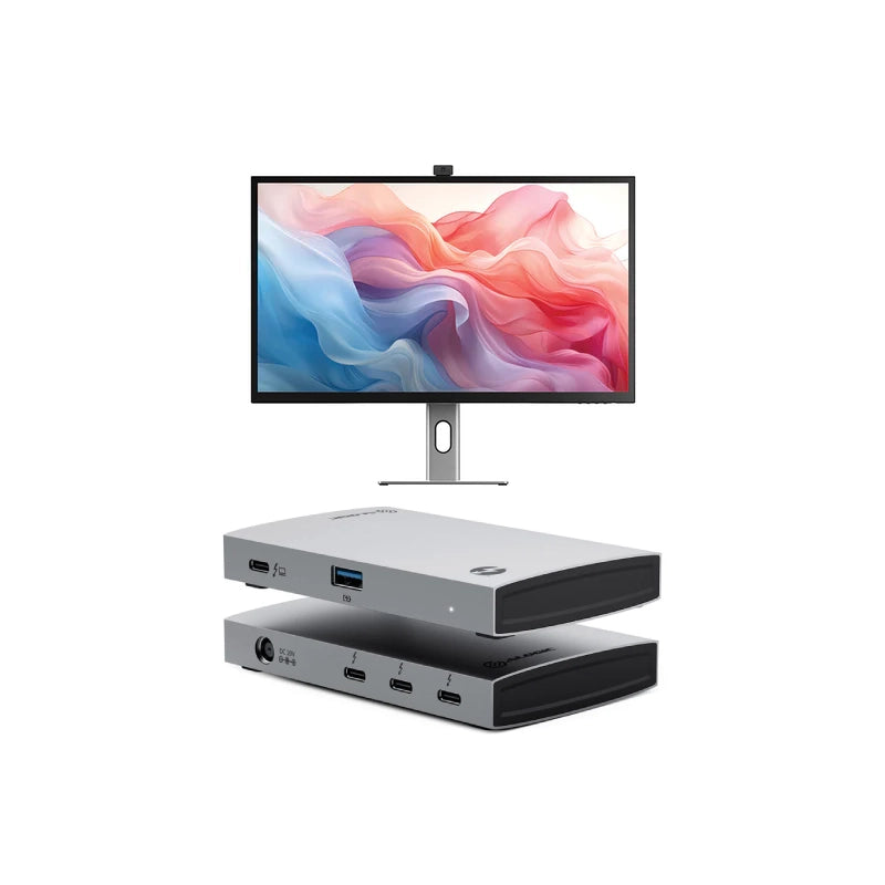 Clarity Max Touch 32 UHD 4K Monitor with USB-C Power Delivery, Webcam and Touch Screen + Thunderbolt 4 BLAZE Hub、mySite、fannypackpong