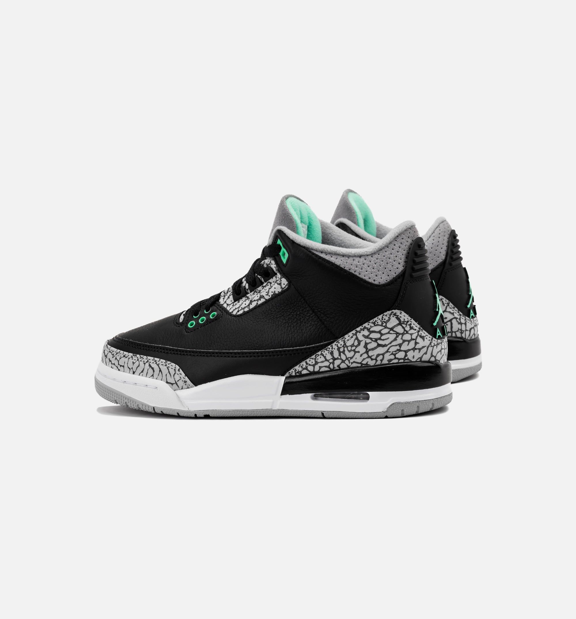 Air Jordan 3 Retro Green Glow Grade School Lifestyle Shoe - Black/Green Glow/Wolf Grey/White、mySite、dreamappss